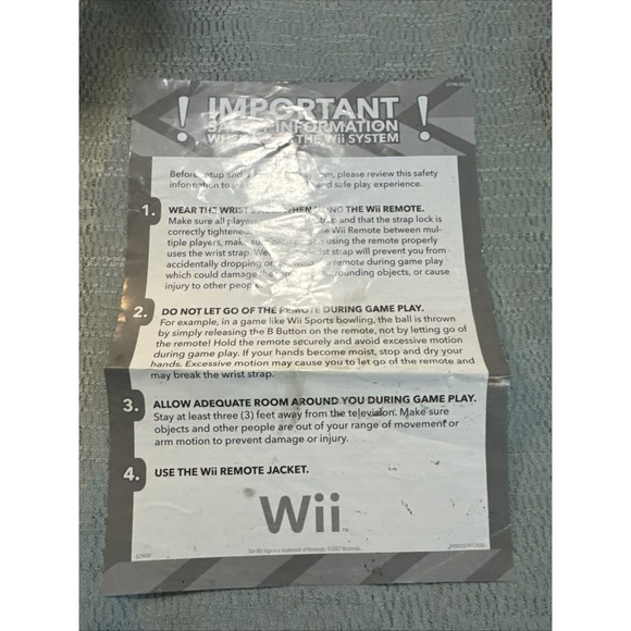 Nintendo Wii Operations Manual Channels andSettings Instruction And System Setup - Picture 5 of 6